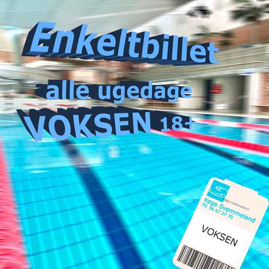 Billet til adgang hele dagen i Køge Svømmeland